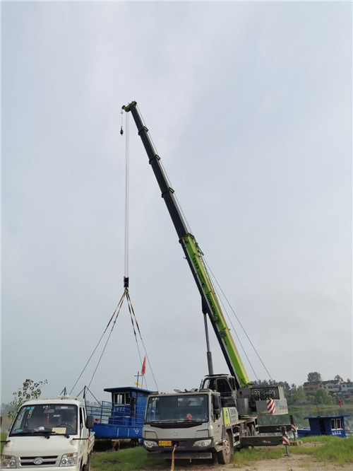 前锋区桥梁建设吊装案例